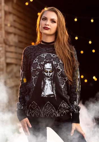 The Nun Halloween Sweater for Adults Alt 1
