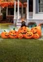 7 Inflatable Pumpkin Patch With Cat Decoration