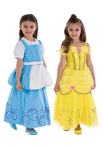 Girls Reversible Belle Costume Dress