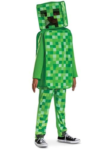 Kids Classic Minecraft Creeper Pop Out Costume
